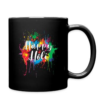Happy Holi Festival Colorful - Full Colour Mug - black - Right