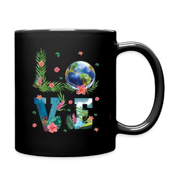 L’amour pour la nature du Jour de la Terre - Mug uni - noir - Droite