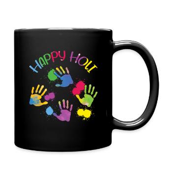 Happy Holi Colorful Holi Festival - Full Colour Mug - black - Right