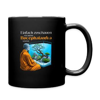 Einfach zuschauen, wie meine Bucephalandra wächst - Tasse einfarbig - Schwarz - Rechts