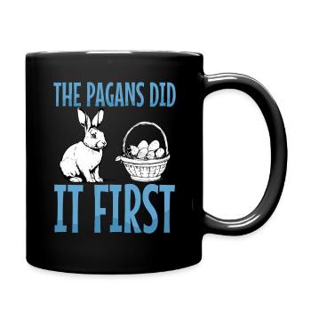 Ostara: The Pagans Did It First - Full Colour Mug - black - Right