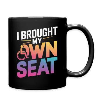 Fauteuil roulant Fauteuil roulant Handicapé Humour - Mug uni - noir - Droite
