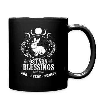 Ostara blessing for every rabbit - Full Colour Mug - black - Right