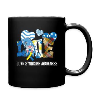 Amour Syndrome de Down Conscience - Mug uni - noir - Droite