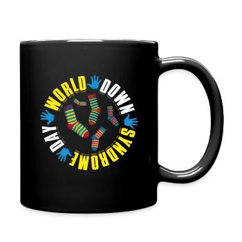 World Down Syndrome Day Colorful Socks - Full Colour Mug - black - Right