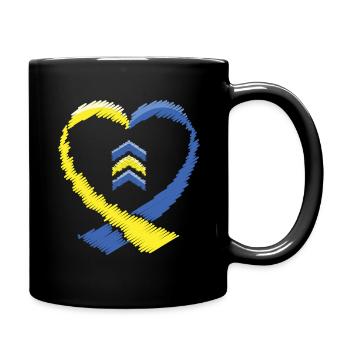 Schéma du syndrome de Down de l’anse cardiaque - Mug uni - noir - Droite