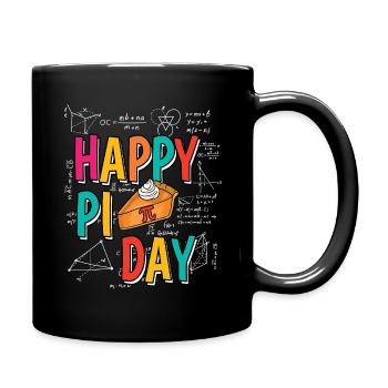 Happy Pi Day Mathematik Feier Spaß - Tasse einfarbig - Schwarz - Rechts