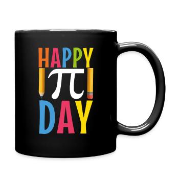 Feiere Happy Pi Day Mit Stil Und Spaß - Tasse einfarbig - Schwarz - Rechts