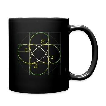Design géométrique pour les amateurs de balises Pi - Mug uni - noir - Droite