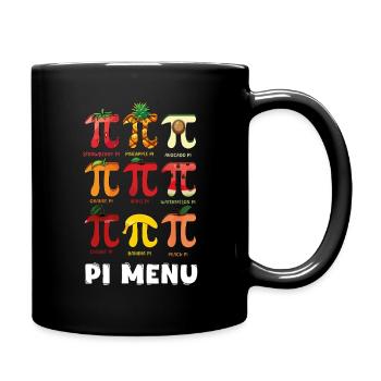 Pi Menü Tag: Entdecke Fruchtige Pi Day Vielfalt - Tasse einfarbig - Schwarz - Rechts