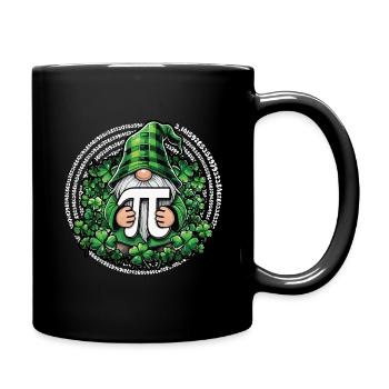 Pi tag Gnome au look trèfle - Mug uni - noir - Droite