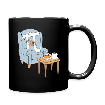 Gemütlicher Pi Tag Mit Entspannung - Tasse einfarbig - Schwarz - Rechts