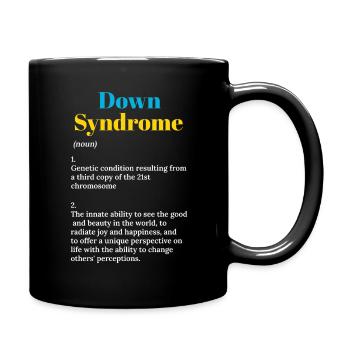 Syndrome de Down : maladie génétique - Mug uni - noir - Droite