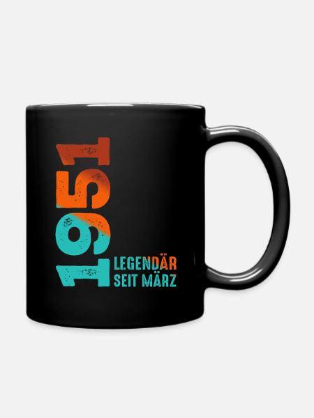 Légendaire depuis mars 1951 Mars 1951 Anniversaire 1951 - Mug uni - noir
