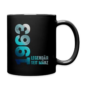 Légendaire depuis mars 1963 mars 1963 Anniversaire 1963 - Mug uni - noir - Droite
