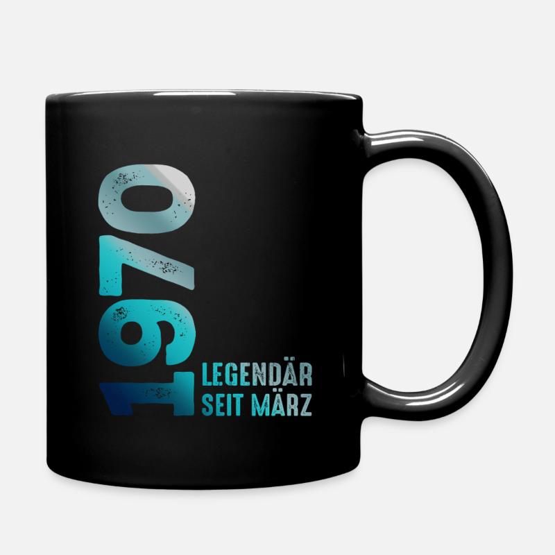 Legendär Seit März 1970 März 1970 Geburtstag 1970 - Tasse einfarbig - Schwarz