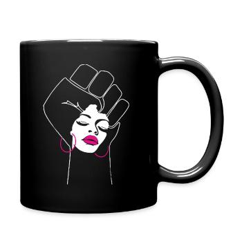 Black Woman Black Lives Matter - Full Colour Mug - black - Right