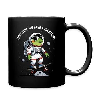 Space Frog Kickflip Adventure - Full Colour Mug - black - Right