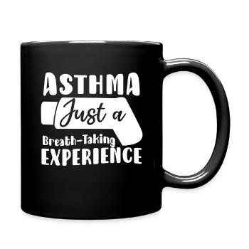Asthma Nur Eine Atemberaubende Erfahrung - Tasse einfarbig - Schwarz - Rechts