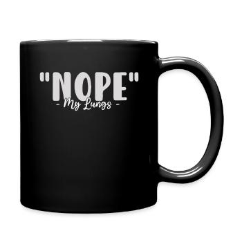 Sensibilisation à l’asthme Nope My Lungs - Mug uni - noir - Droite