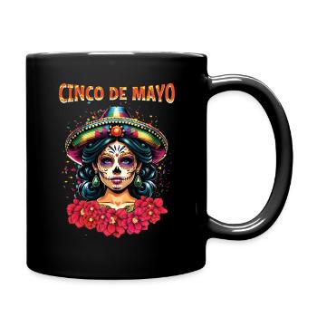 Cinco De Mayo Mexican Celebration Art - Full Colour Mug - black - Right