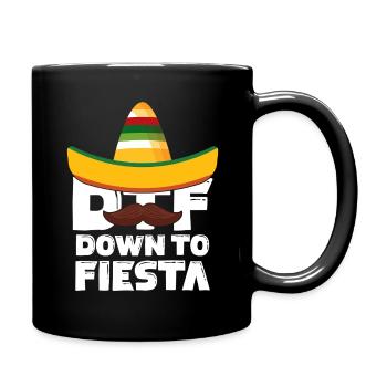 Cinco De Mayo DTF Down To Fiesta Sombrero - Mug uni - noir - Droite