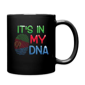 Eritrea Es Liegt In Meinem DNA Fingerabdruck - Tasse einfarbig - Schwarz - Rechts