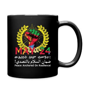Eritrea May 24 Frieden Verankert In Resilienz - Tasse einfarbig - Schwarz - Rechts