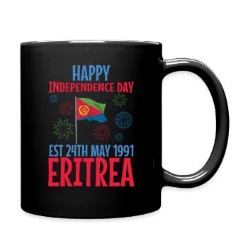 Eritrea Unabhängigkeitstag 24. Mai 1991 Feier - Tasse einfarbig - Schwarz - Rechts