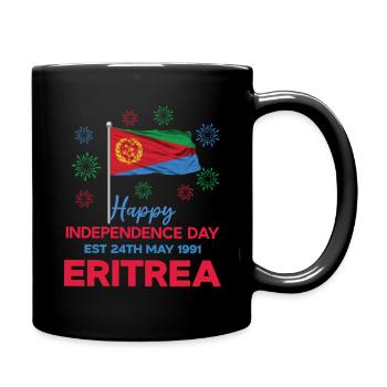 Eritrea Unabhängigkeitstag 24. Mai 1991 Feier - Tasse einfarbig - Schwarz - Rechts