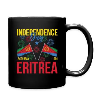 Eritrea Unabhängigkeitstag 24th May 1991 - Tasse einfarbig - Schwarz - Rechts