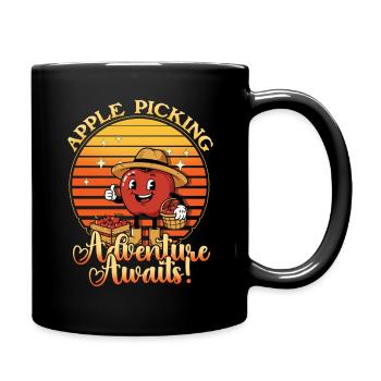 Apple Picking Adventure Awaits Apple Picker Apple - Full Colour Mug - black - Right
