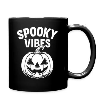 Kürbis Spooky Halloween - Tasse einfarbig - Schwarz - Rechts
