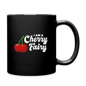 Je suis une fée cerise - Mug uni - noir - Droite