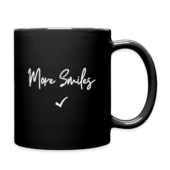 More Smiles - T-Shirt Citation Positive - Mug uni - noir - Droite