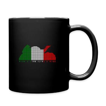 Ride 2 Live - Tasse einfarbig - Schwarz - Rechts