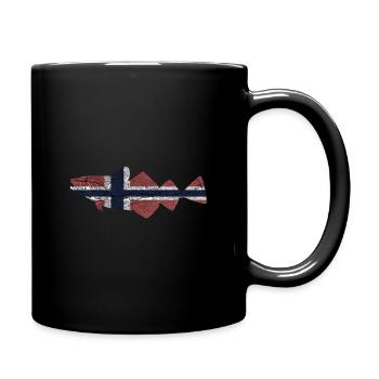 Fishing Norway - Full Colour Mug - black - Right