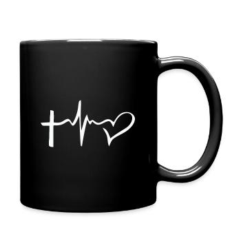 Jesus Christ of Nazareth Faith Bible Jesus - Full Colour Mug - black - Right