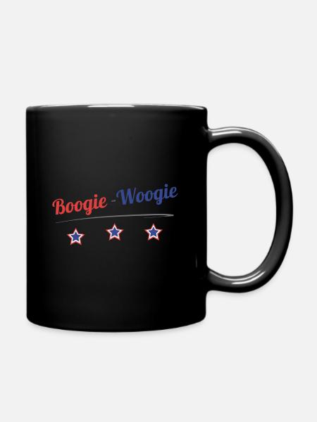 Boogie-Woogie Stars - Full Colour Mug - black