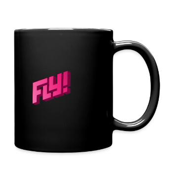 MOUCHE! Parapente - Mug uni - noir - Droite