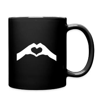 Love, symbol of love - Full Colour Mug - black - Right