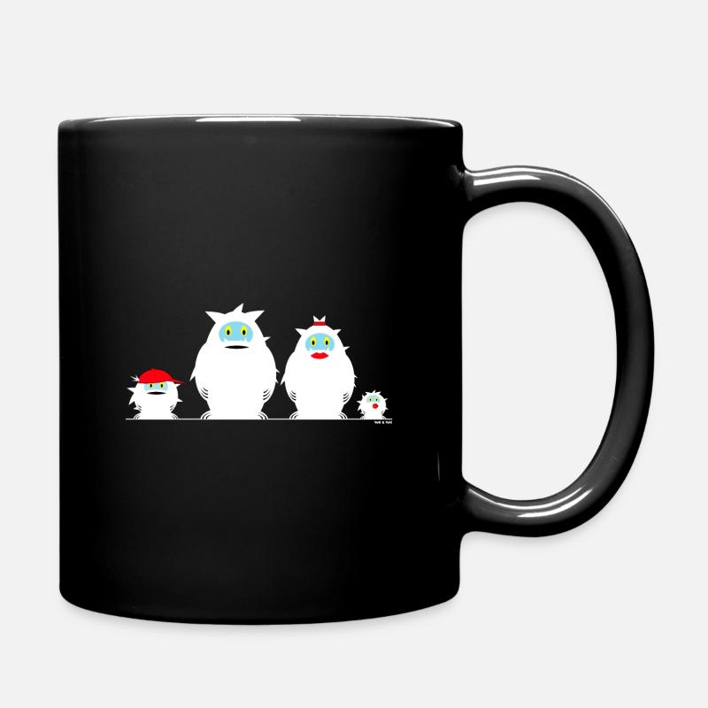 Yeti | Characters | Family - Full Colour Mug - black