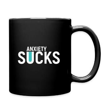 Anxiety Sucks. Anxiété trouble idée cadeau T-shirt - Mug uni - noir - Droite