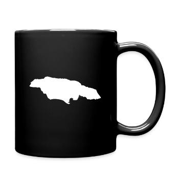 Jamaika Landkarte Flagge - Tasse einfarbig - Schwarz - Rechts