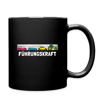 Traktor Führungskraft Landwirtschaft Humor Lustig - Tasse einfarbig - Schwarz - Rechts