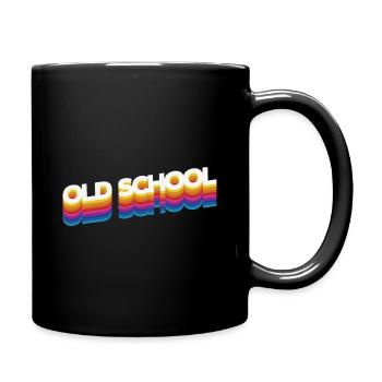 Old school - Full Colour Mug - black - Right