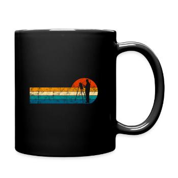 art peinture artiste artiste rétro peintre - Mug uni - noir - Droite