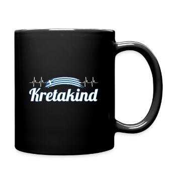 Kretakind Griechenland Urlaub Kreta - Tasse einfarbig - Schwarz - Rechts