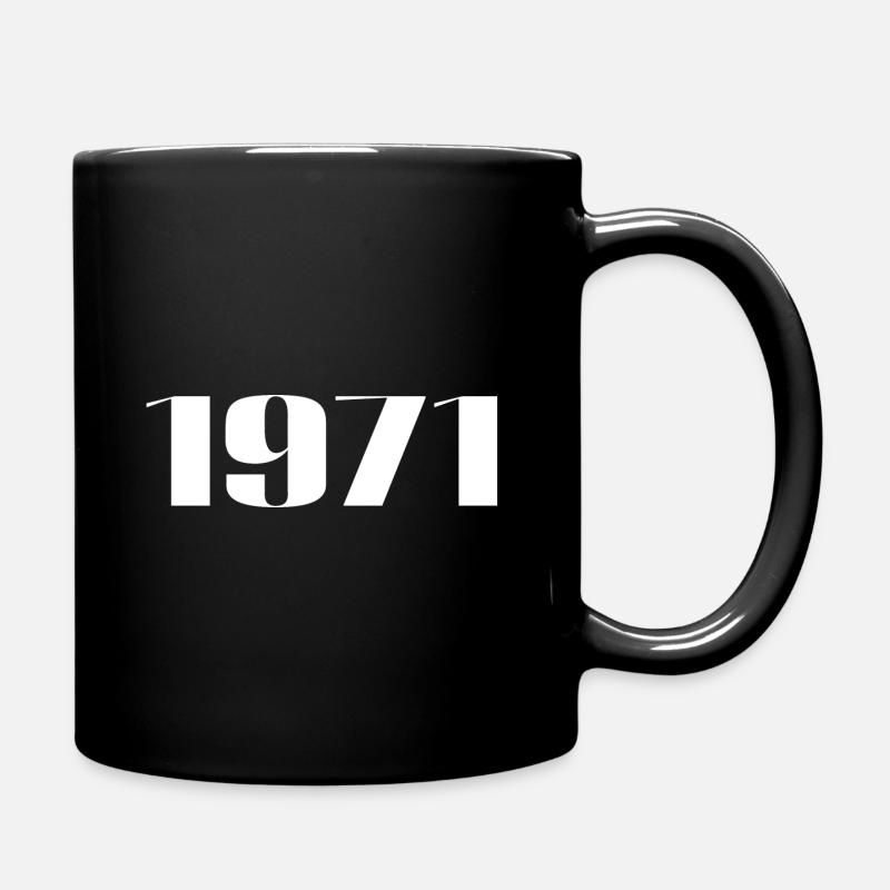 1971 - Cadeau né en 1971 - Mug uni - noir