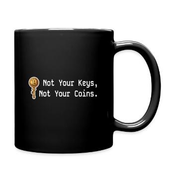 Pas vos clés, pas vos pièces de monnaie - Mug uni - noir - Droite